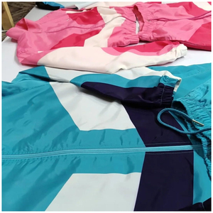 Men Waterproof Windbreaker Tracksuit Reflective <b>Jacket</b> Pants Set Streetwear Tech wear Custom OEM Bulk - Product Image 3