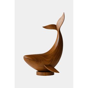 Sculpture en bois indienne, objet décoratif pour étagère et table console, design artisanal unique pour la décoration intérieure, RR Enterprises - Product Image 1