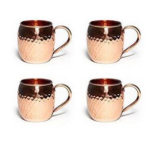 Copper Moscow mule mug <b>set</b> coastal harbor <b>beverage</b> cups reusable handmade <b>serving</b> mugs premium finish - Product Image 2