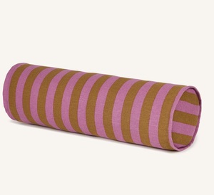 Striped Lumbar <b>Cushion</b> Cover 100% Cotton Woven Eco-Friendly Handmade American Style Breathable Home Decorative Pillow Case - Product Image 1