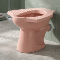 Vente en gros de toilettes en céramique Vitrosa rouges rustiques de style anglais indien EWC