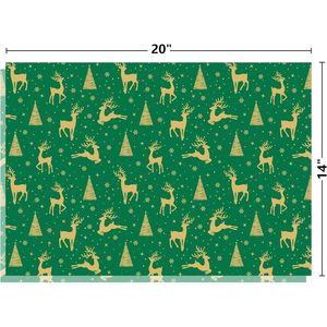 Confezione di 120 Fogli di Carta Velina Natalizia in 8 Colori Diversi, 15 Fogli Ciascuno, Set per Decorazioni Festive - Product Image 2