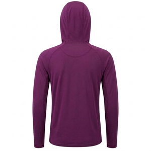 Chemise de pêche à manches longues à capuche pour femme, couleur unie, UPF 50, séchage rapide, vêtement de pêche - Product Image 1
