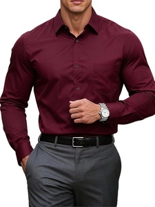 Camisa Formal de Manga Larga con Cuello, 100% Algodón, Camisas de Vestir para Hombre, Manga Larga para Hombre, Uniforme de Trabajo de Calidad - Product Image 4