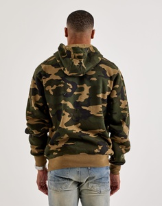 CAMU PRINT Streetwear – Sweat à capuche zippé pour homme en molleton imprimé avec strass, style designer, coupe oversize, motif camouflage, épais - Product Image 5