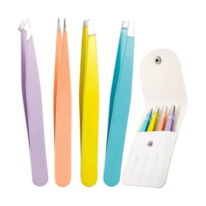 Pinzas para Pestañas de Acero Inoxidable, OEM/ODM, Logotipo Personalizado, Antiestáticas, Duraderas, Punta Dentada de Precisión, Longitud de 8-20 mm, Dentadas y Lisas - Product Image 1