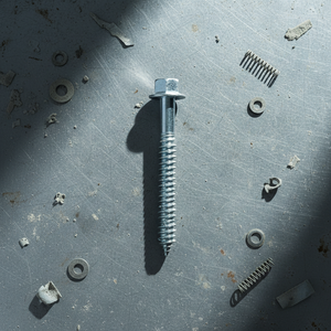 Tornillo de Rosca Gruesa para Madera con Cabeza Hexagonal Externa de Acero al Carbono de Alta Resistencia Clase 4, Métrico/Pulgadas, Chapado en Zinc Blanco/Amarillo PDC - Product Image 1