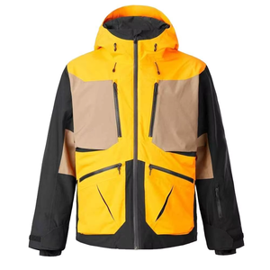 Veste de ski pour homme de haute qualité, 100% polyester Taslon Ripstop, doublée en polaire, respirante, coupe-vent, imperméable, fermeture éclair en PU - Product Image 1