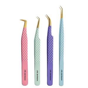 Pinzas de extensión de pestañas hechas a medida al por mayor, pinzas de pestañas de acero inoxidable asequibles con tamaño y logotipo personalizables - Product Image 1