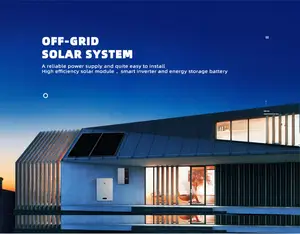 完全な家庭用ソーラーシステム10KWオフグリッドソーラーシステム5KW8KWソーラーパネルシステム、LiFePO4バッテリーオールインワンソリューション