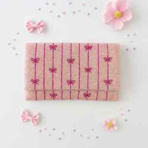 Bolsos de Mano Artesanales de Lujo de la India, Forma de Baguette, Hechos a Mano, con Cuentas de Vidrio Multicolores, Bolsos de Mano Casuales y Duraderos, Bolsos Promocionales - Product Image 2