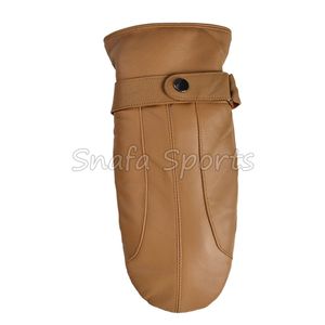 Gants de ski décontractés pour hommes et femmes, en cuir de chèvre, pour une utilisation hivernale décontractée - Product Image 5