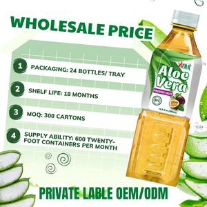 Jus d'Aloe Vera Passion Fusion – Boisson à l'Aloe Douce et Tropicale (500ml) Fabricant de Boissons OEM ODM Marque Privée - Product Image 1