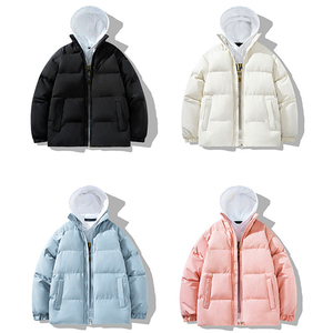 Fabricants de vestes d'hiver matelassées personnalisées OEM, manteau chaud à capuche en duvet pour hommes et femmes, vêtements d'extérieur décontractés, veste d'hiver épaisse - Product Image 6