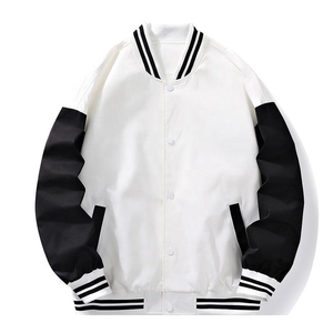 High Quality 100% Cotton Windproof Eco-Friendly <b>Men</b> College Sleeves Custom Baseball Bomber Letterman <b>Jacket</b> - Product Image 2
