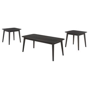 Set di tavolini da caffè rettangolari neri Bivens da 3 pezzi - Product Image 2