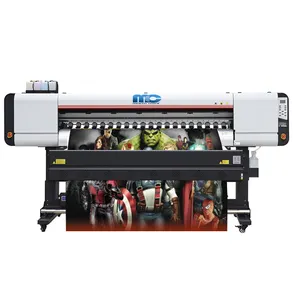 High speed outdoor 6/8pcs I3200 4720 eco-solvent inkjet digital sublimation printer wallpapper/fabric printing plotter