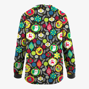 Blouse d'uniforme médical unisexe à fermeture éclair intégrale, imprimé cachemire, en polyester tissé de haute qualité, personnalisable, avec coutures invisibles - Product Image 6
