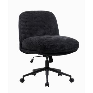Cotton Candy Comfort Criss Cross Wide Thickened <b>Swivel</b> Ergonomic <b>Desk</b> <b>Chair</b> Adjustable Cross Legged Home Office Vanity <b>Chair</b> - Product Image 2