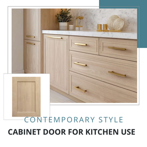 Puertas de Madera Natural para Gabinetes de Cocina, para Proyectos de Diseño de Gabinetes Personalizados, Paneles de Puerta de Madera Duraderos para Interiores Modernos - Product Image 2