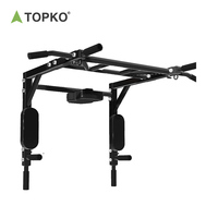 Barre de traction murale TOPKO de haute qualité pour entraînement à domicile, barres horizontales en acier pour tractions