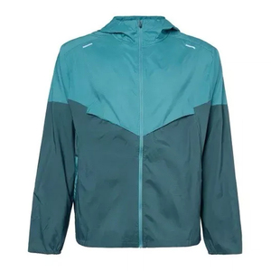 Men's Hooded Color Blocking <b>Racer</b> <b>Jacket</b> Waterproof Polyester Casual Spring Zipper Front Regular Fit - Product Image 3