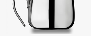 Pichet à lait moderne en acier inoxydable avec couvercle articulé, finition poli miroir, pour café et lait, vente en gros usine - Product Image 3