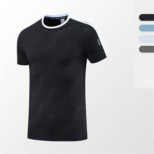 Camiseta Deportiva Personalizada de Alta Calidad para Hombre, 90% Poliéster, 10% Elastano, Cuello Redondo, Transpirable, para Correr - Product Image 4