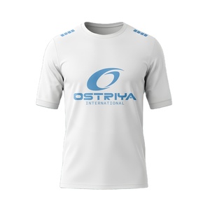 Camiseta de Fútbol para Adultos, Impresión por Transferencia de Calor, Ropa Deportiva Personalizada, Transpirable, de Secado Rápido, 100% Poliéster, Color Sólido, Cuello Alto - Product Image 1