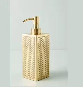 Distributeur de savon liquide en métal pour hôtel, en acier inoxydable, pompe à savon, pour comptoir de salle de bain, montage mural, qualité supérieure - Product Image 4