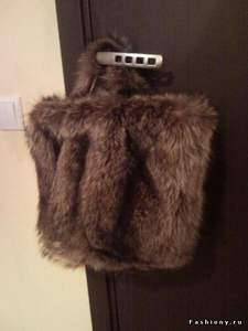 Bolso de Mano de Piel de Zorro de Lujo para Invierno, con Asa de Cuero y Cadena Metálica, Cierre con Cordón - Product Image 4