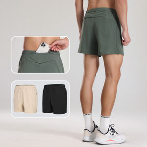 Pantalones Cortos Deportivos para Hombre, de 3 Pulgadas, con Bolsillos Laterales con Cremallera, Bolsillos en la Cintura, Secado Rápido, Cómodos, Sólidos, para Gimnasio, Fitness, Running, Culturismo - Product Image 2