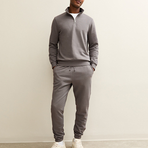 Sudaderas con capucha de calidad al por mayor, personalizadas, con cremallera, de forro polar y algodón, para hombre, deportivas, con cremallera corta, sudaderas con capucha para hombre - Product Image 1