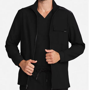 Vêtements d'infirmier en tricot extensible polyester pour hommes européens et américains 2026 – Blouses d'hôpital transfrontalières lavables à la main - Product Image 5