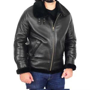 Veste en cuir pour homme, style motard moderne, cuir véritable, vêtements d'extérieur, logo personnalisé, fournisseur OEM, fermeture éclair, hiver - Product Image 2