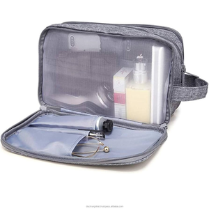Custom Logo Portable Cosmetic <b>Bag</b> Cotton Nonwoven <b>Makeup</b> <b>Bag</b> with Zipper Fashion Travel Toiletry <b>Bags</b> Vietnam Manufacturer - Product Image 1