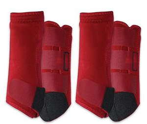 Botas de equitación personalizables, ajustables, ligeras, con diseño de protección de tendones de algodón, de color sólido. - Product Image 5