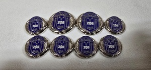 Wholesale High-quality Customize ZETA PHI BETA Sorority Custom <b>Buttons</b> for blazers in Silver color 8 <b>Buttons</b> - Product Image 2