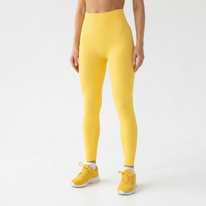 Leggings Deportivos OEM ODM Personalizados para Mujer, Acanalados, Sin Costuras, de Alta Elasticidad, Transpirables, con Control de Abdomen, para Todas las Temporadas, Gimnasio, Fitness - Product Image 3
