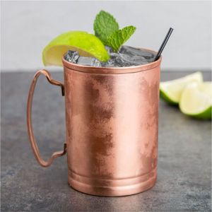 Handcrafted Moscow Mule Copper Mugs Vintage Antique Finish Pure Copper Beer Mule Mug Custom Cocktail <b>Metal</b> Drinkware Cups - Product Image 1