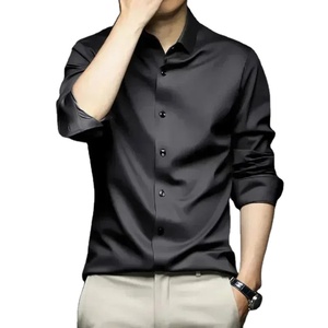 Camisa de vestir formal clásica blanca para hombre, camisa de negocios de algodón de manga larga, elegante camisa con botones para hombre, profesional para oficina - Product Image 2