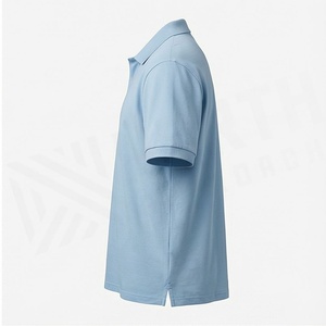 เสื้อโปโลผู้ชาย ผ้าฝ้ายเนื้อนุ่ม ทรงสมาร์ทฟิต คอปกเรียบ ใส่ได้หลายโอกาส ระบายอากาศได้ดี แขนสั้น เสื้อกีฬา - Product Image 3