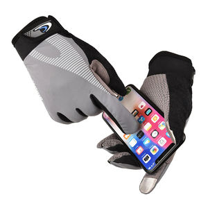 Gants de cyclisme à écran tactile en cuir et maille respirants, antidérapants, pour le printemps, à prix abordable - Product Image 2