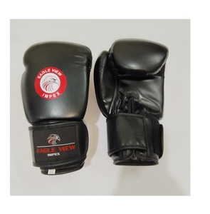 YUKARI ENTERPRISES Men Women's 10 oz Leather Kickboxing <b>Gloves</b> <b>Moisture</b> Wicking for Closure for Boxing Muay Thai Martial Arts - Product Image 2