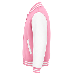 Professional Made Breathable Eco-Friendly Stand <b>Men</b> Varsity <b>Jacket</b> <b>Long</b> Sleeve Solid Color Regular Fit Winter Customizable - Product Image 3