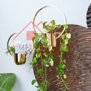 Jardinière suspendue en métal doré 2025 Best-seller - Product Image 3