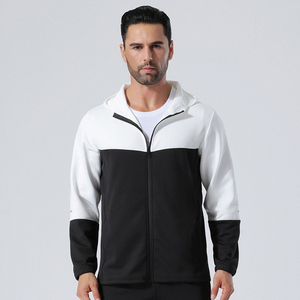 Men's Drawstring Closure Hoodie Lightweight Athletic Running Basketball <b>Jackets</b> <b>Workout</b> Half Sleeve Sweatshirts Casual Solid - Product Image 5