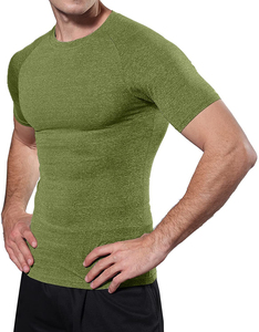 T-shirt homme uni pas cher 100% polyester à séchage rapide, impression par sublimation personnalisée avec logo, t-shirt sport unisexe pour homme - Product Image 4