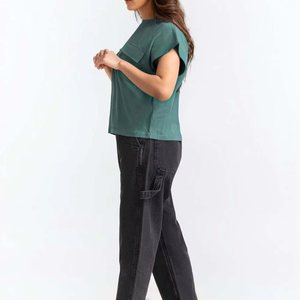 Wholesale 220gsm Women Oversized T Shirt 100% Organic Cotton Custom Logo Plain Tee For Women's - Product Image 3