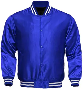 Nouvelle veste personnalisée en Satin de haute qualité, bleu et rouge, Plus noir, personnalisé, chaud, nouvelle collection